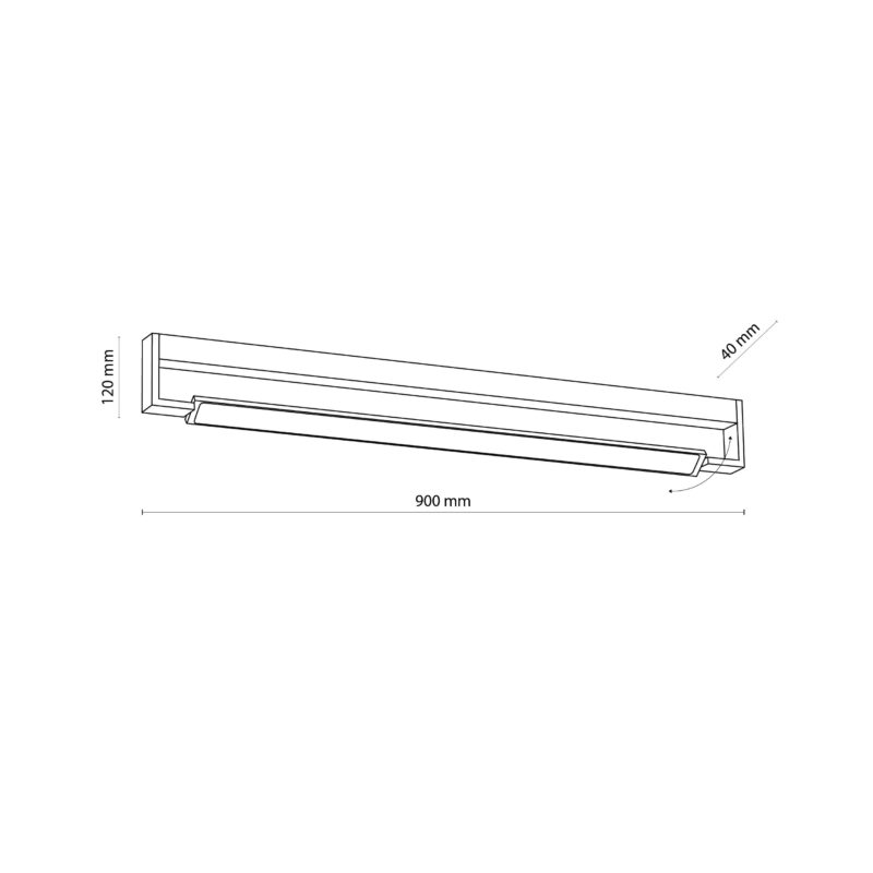 Kinkiet TK Lighting Dekster Black LED - obrazek 4