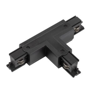 System szynowy TK Lighting Tracer 3-fazowy Black Łącznik T