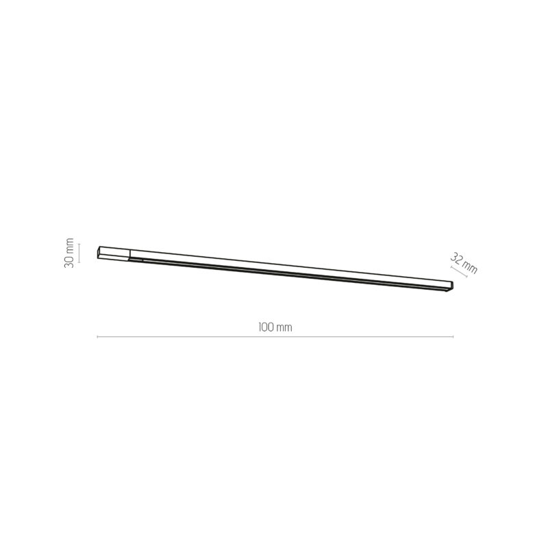System szynowy TK Lighting Tracer 3-fazowy Szyna Black 1m - obrazek 3