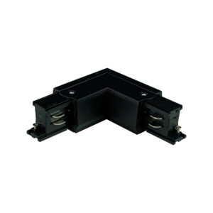 System szynowy TK Lighting Tracer 3-fazowy Black Łącznik Kątowy