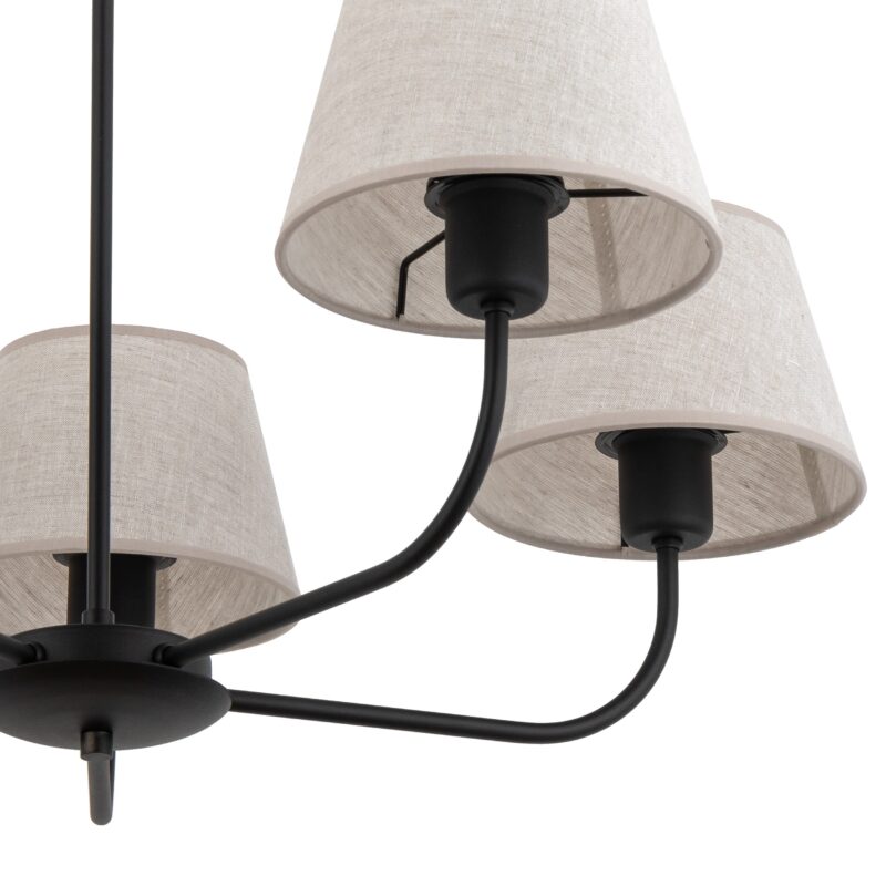 Lampa Wisząca TK Lighting Chicago Linen x5 - obrazek 4