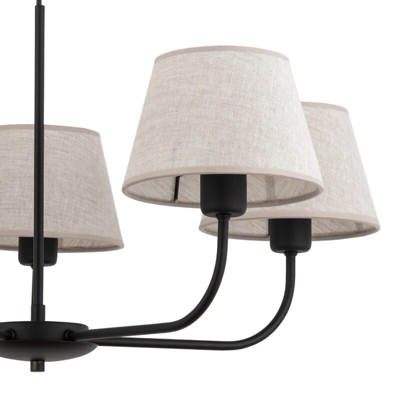 Lampa Wisząca TK Lighting Chicago Linen x5 - obrazek 7