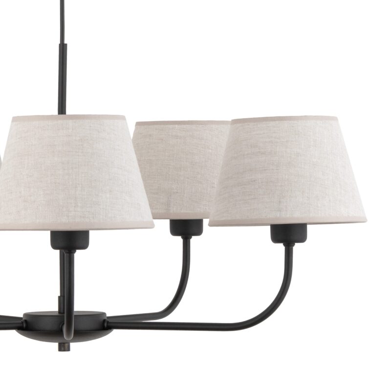 Lampa Wisząca TK Lighting Chicago Linen x5 - obrazek 9