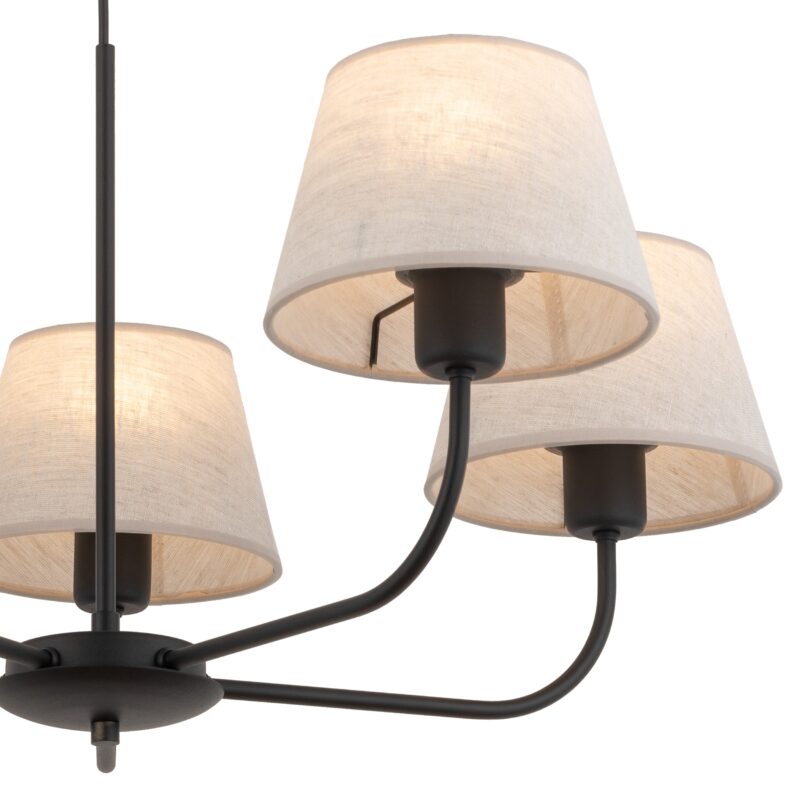 Lampa Wisząca TK Lighting Chicago Linen x5 - obrazek 11