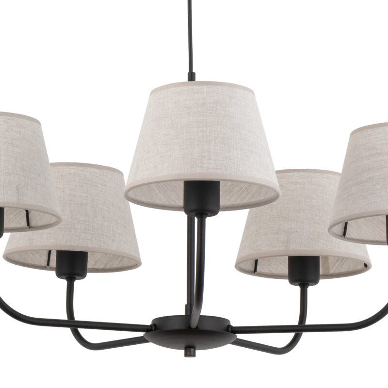 Lampa Wisząca TK Lighting Chicago Linen x5 - obrazek 16