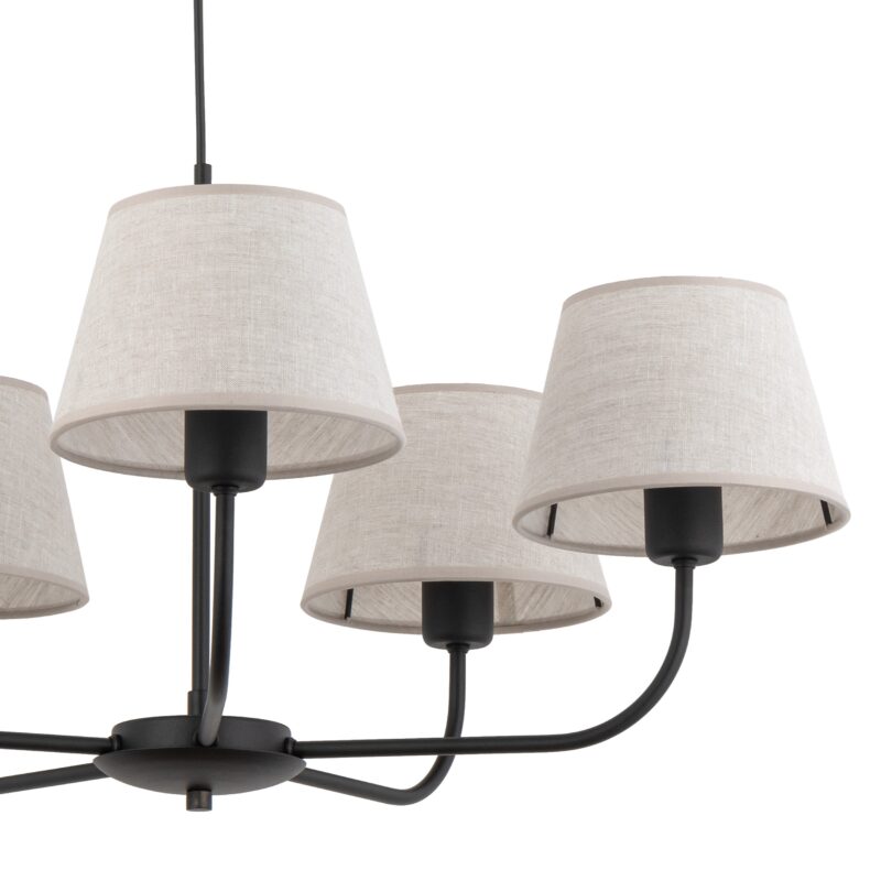 Lampa Wisząca TK Lighting Chicago Linen x5 - obrazek 17