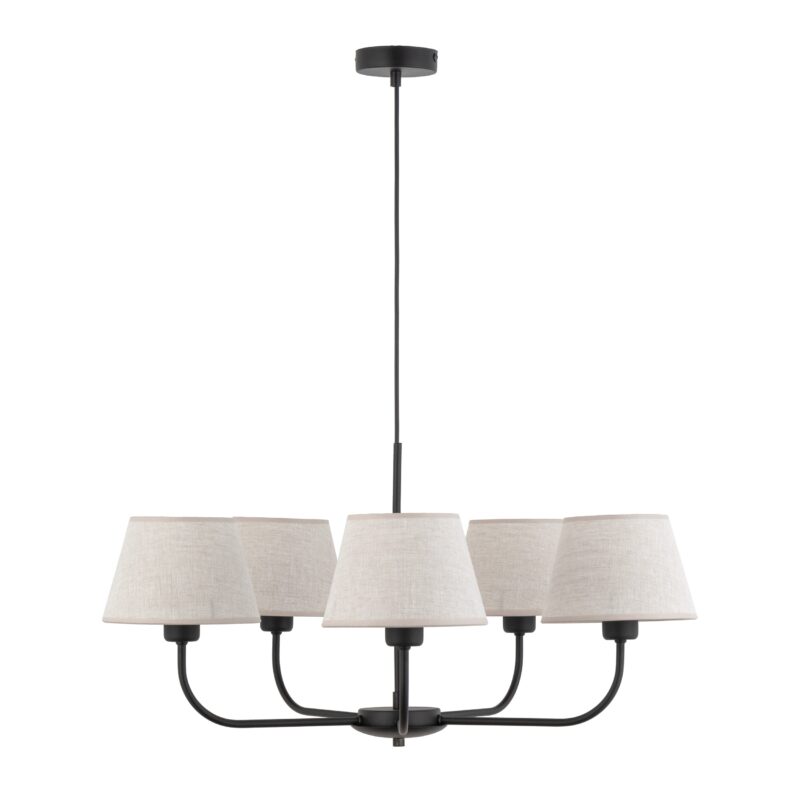 Lampa Wisząca TK Lighting Chicago Linen x5 - obrazek 19