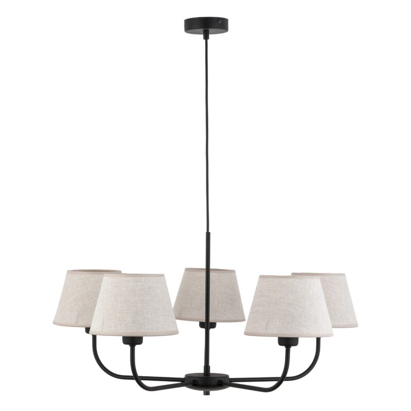 Lampa Wisząca TK Lighting Chicago Linen x5 - obrazek 21