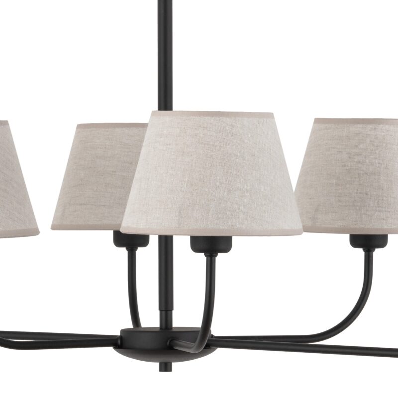 Lampa Sufitowa TK Lighting Chicago Linen x6 - obrazek 3