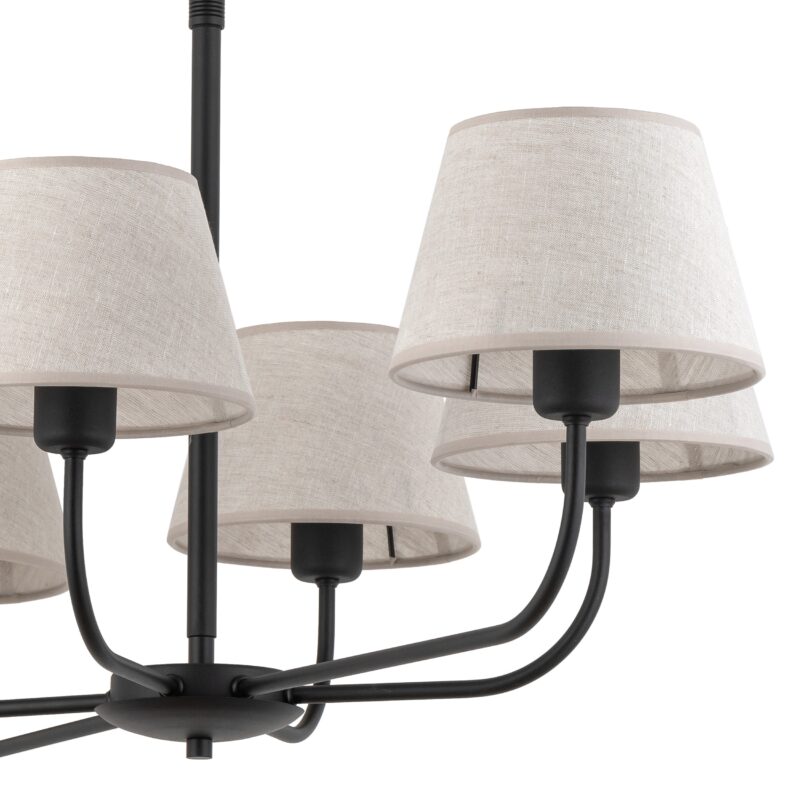 Lampa Sufitowa TK Lighting Chicago Linen x6 - obrazek 5