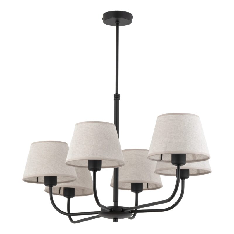 Lampa Sufitowa TK Lighting Chicago Linen x6 - obrazek 6