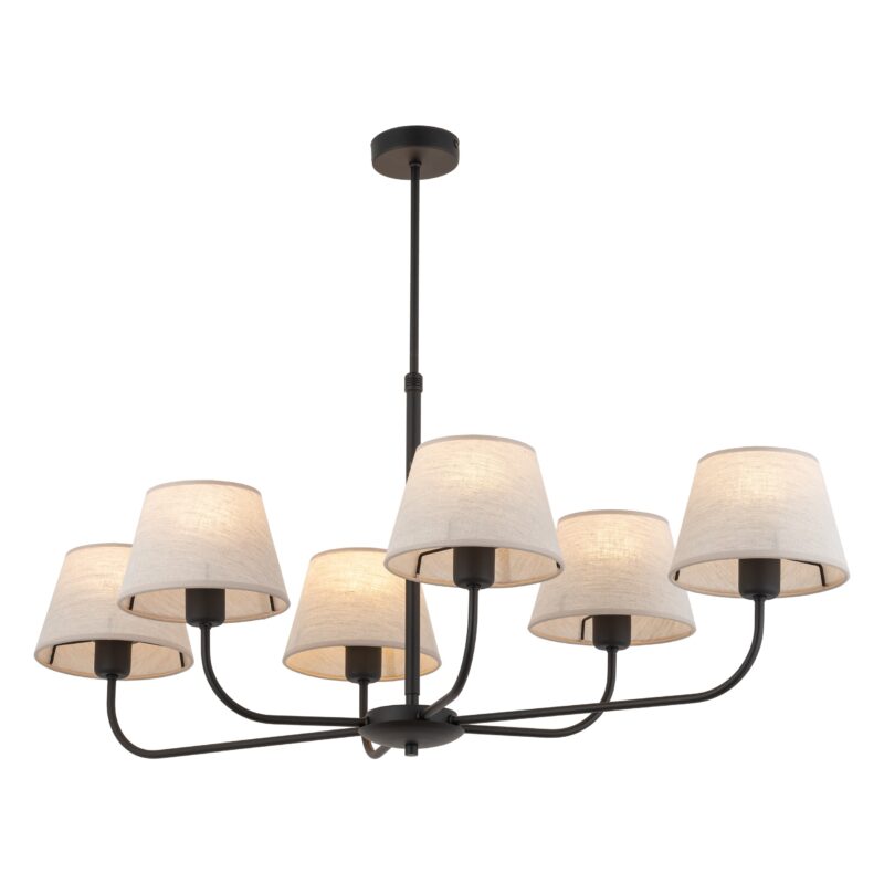Lampa Sufitowa TK Lighting Chicago Linen x6 - obrazek 7