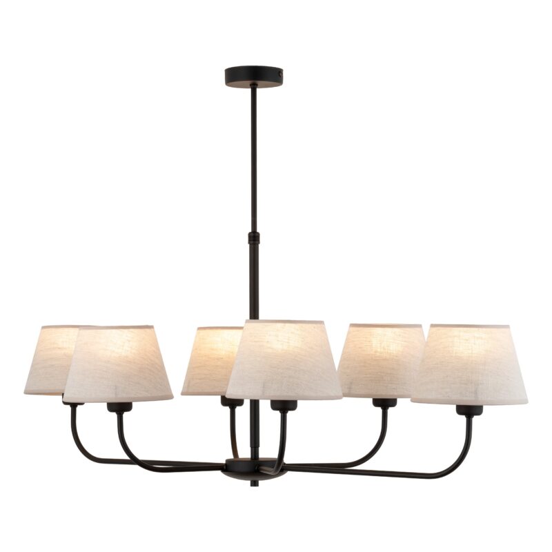 Lampa Sufitowa TK Lighting Chicago Linen x6 - obrazek 8