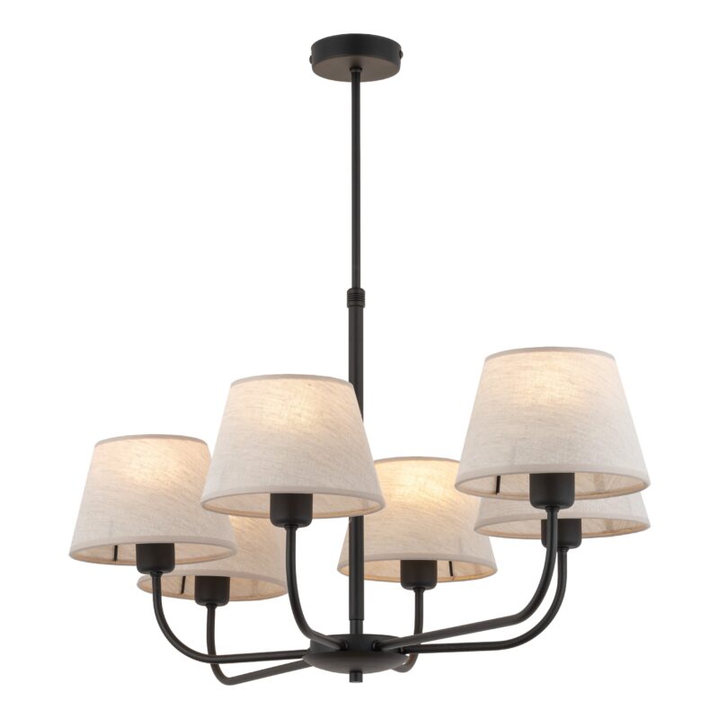 Lampa Sufitowa TK Lighting Chicago Linen x6 - obrazek 10
