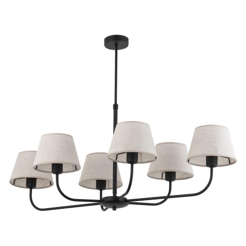 Lampa Sufitowa TK Lighting Chicago Linen x6 - obrazek 12