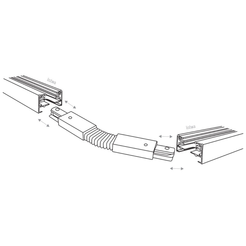 System szynowy TK Lighting Tracer White Złącze Elastyczne - obrazek 3