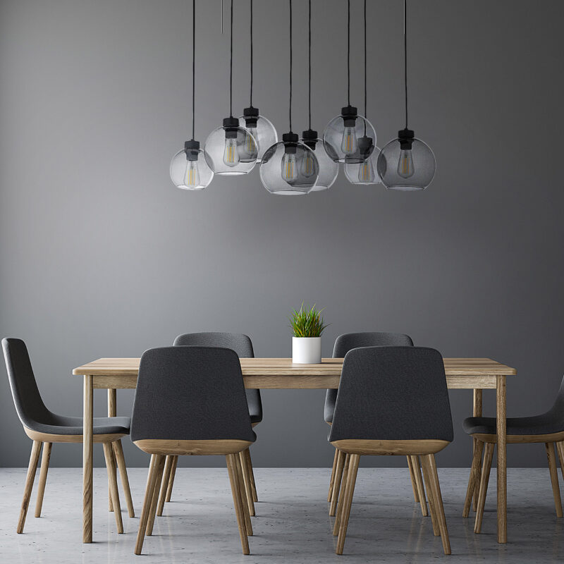 Lampa Wisząca TK Lighting Cubus Graphite x8 - obrazek 3