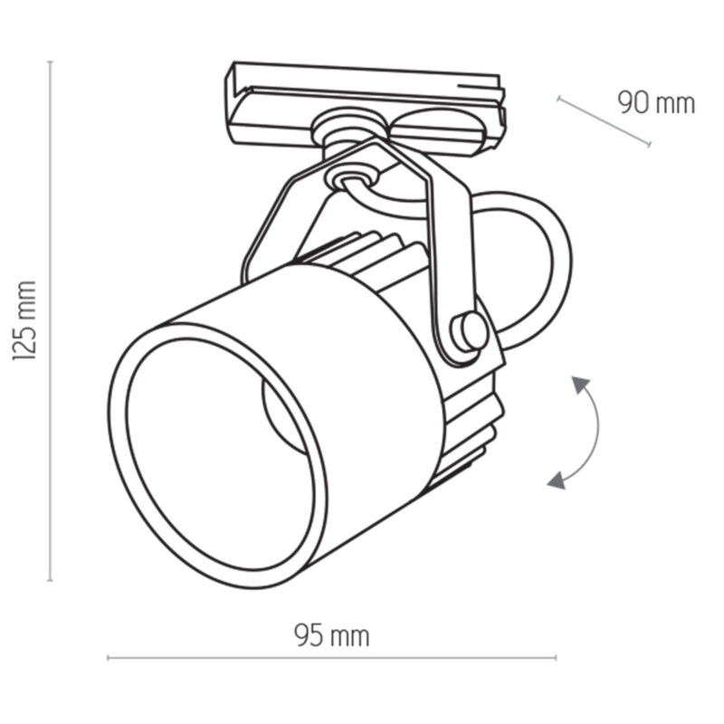 System szynowy TK Lighting Tracer White Tl-014 Cob 3W x1 - obrazek 3