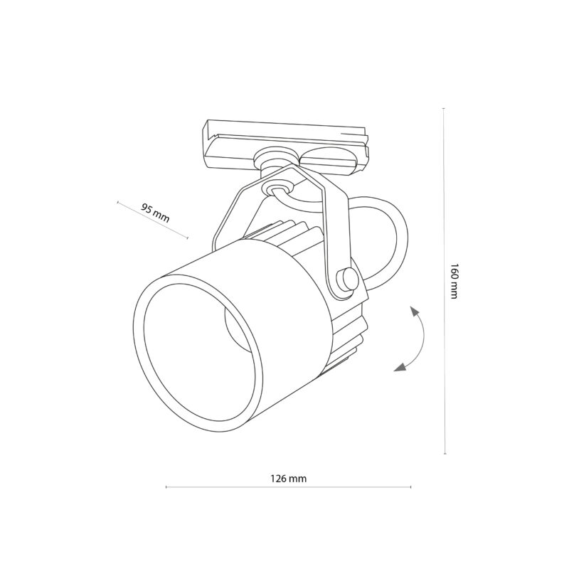 System szynowy TK Lighting Tracer White Tl-006 Cob 10W x1 - obrazek 3