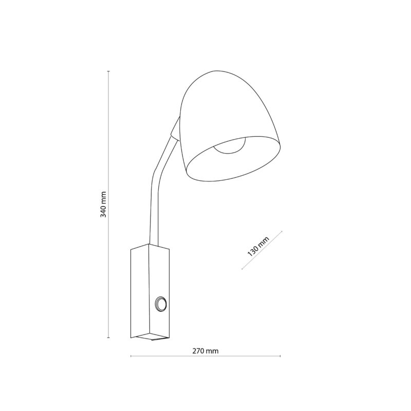 Kinkiet TK Lighting Soho Black x1 - obrazek 4