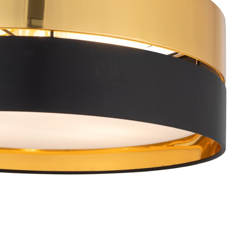 Lampa Sufitowa TK Lighting Hilton Black/gold 450 x4 - obrazek 3
