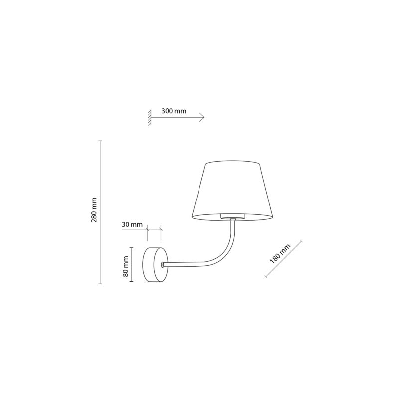 Kinkiet TK Lighting Chicago Linen x1 - obrazek 4