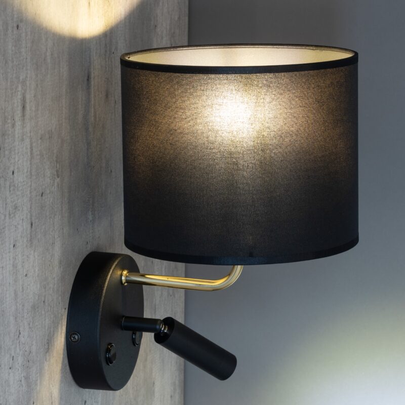 Kinkiet TK Lighting Richi Black/gold E27+ G9 x2 - obrazek 3