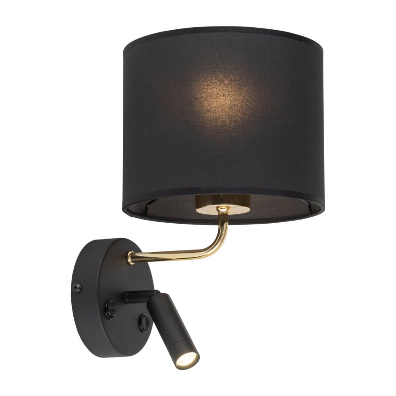 Kinkiet TK Lighting Richi Black/gold E27+ G9 x2 - obrazek 5