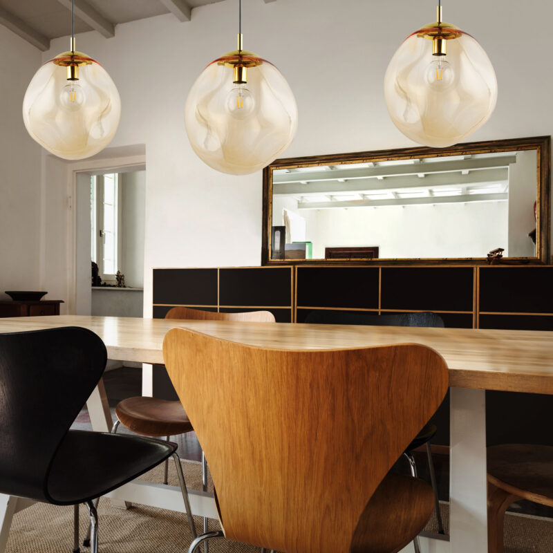 Lampa Wisząca TK Lighting Sol Amber x1 - obrazek 3