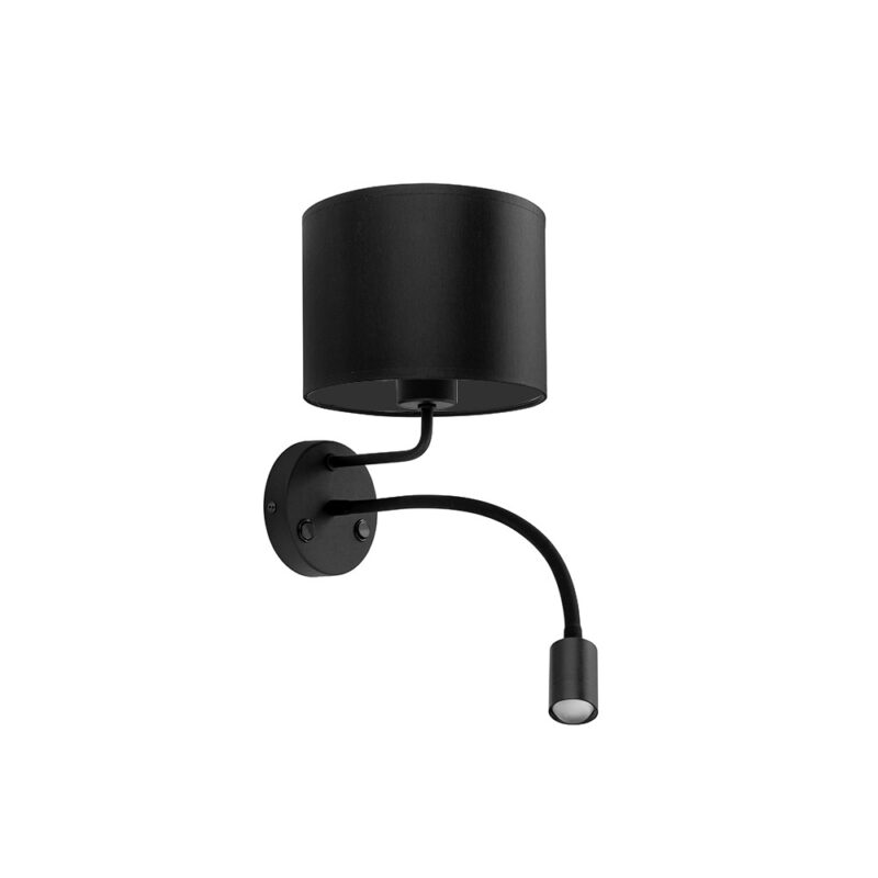 Kinkiet TK Lighting Mia Black E27 + GU10 x2