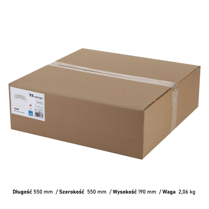 Lampa Sufitowa TK Lighting Cloud Linen x4 - obrazek 9