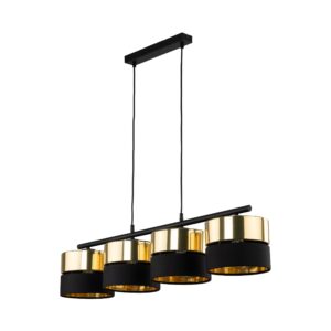 Lampa Wisząca TK Lighting Hilton Black/gold x4