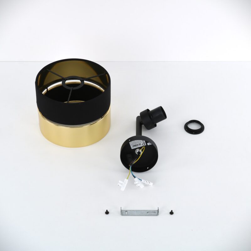 Kinkiet TK Lighting Hilton Black/gold x1 - obrazek 3