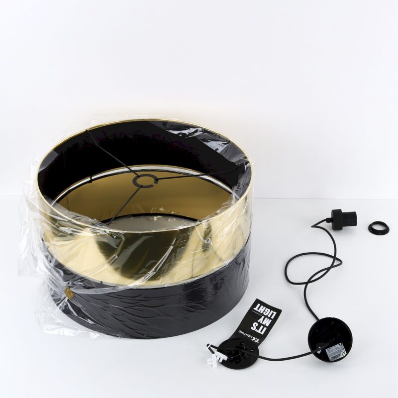 Lampa Wisząca TK Lighting Hilton Black/gold x1 - obrazek 8