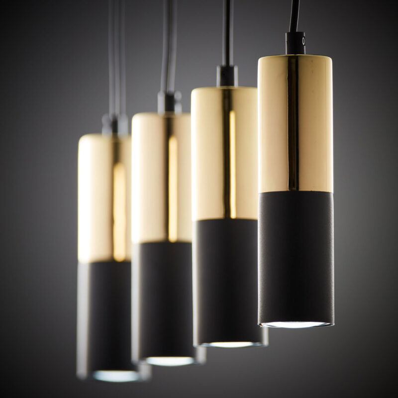 Lampa Wisząca TK Lighting Elit Black x4 - obrazek 3