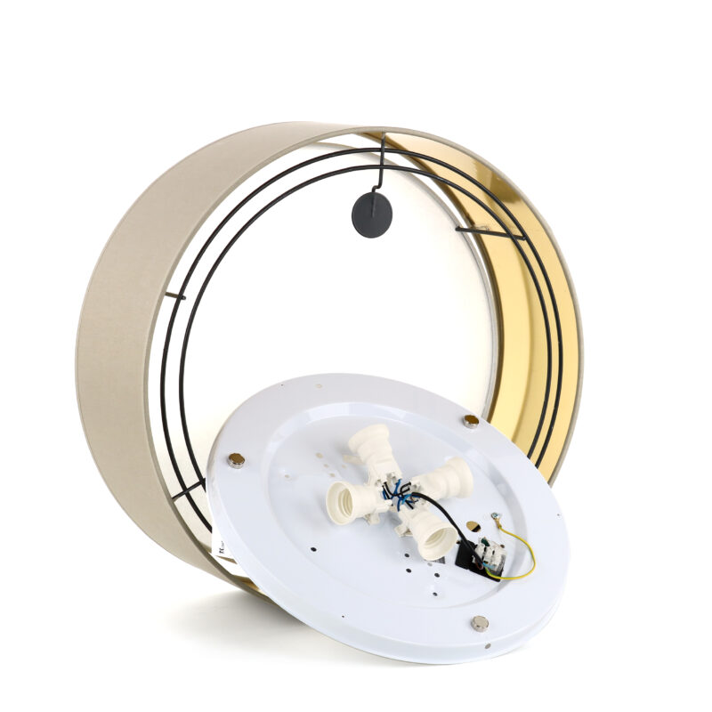 Lampa Sufitowa TK Lighting Bilbao Beige/gold 450 x4 - obrazek 5