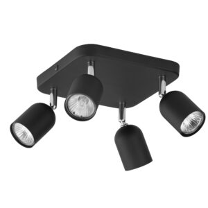 Lampa Sufitowa TK Lighting Top Czarny x4