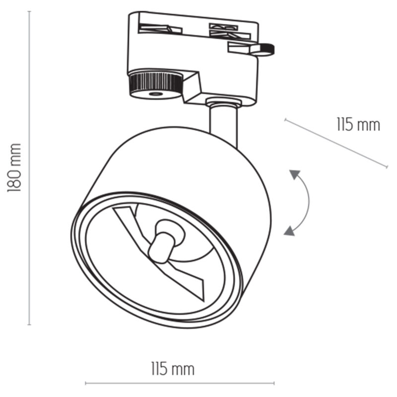 System szynowy TK Lighting Tracer Altea Gold GU10 ES111 x1 - obrazek 3