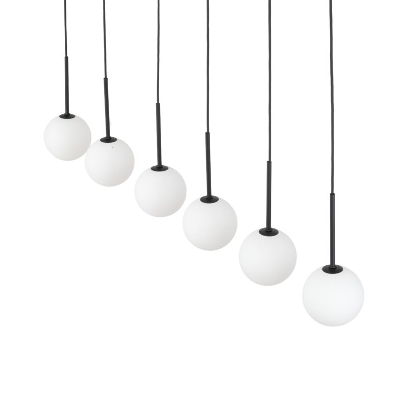 Lampa Wisząca TK Lighting Martin Black White x6 - obrazek 3