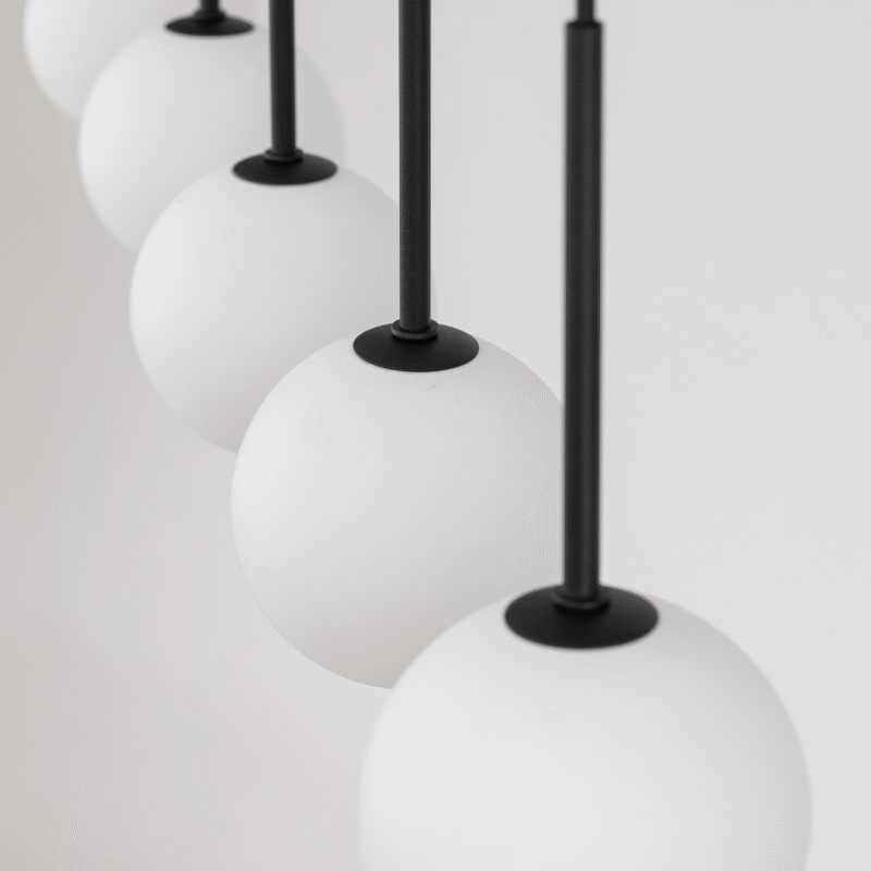 Lampa Wisząca TK Lighting Martin Black White x6 - obrazek 4