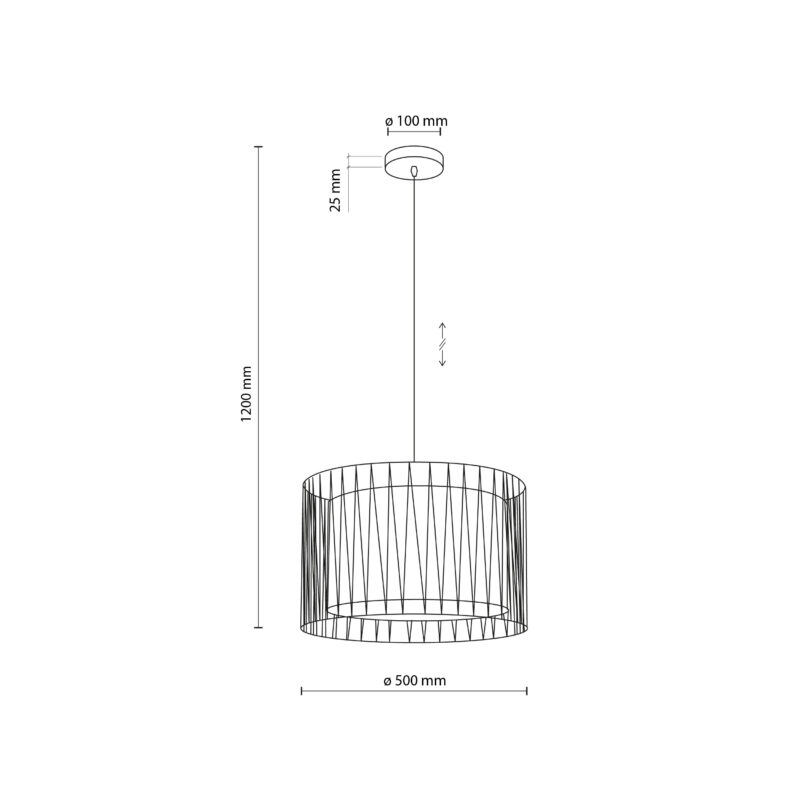 Lampa Wisząca TK Lighting Harmony Nature x3 - obrazek 9