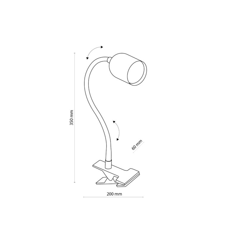 Kinkiet TK Lighting Top White Klips x1 - obrazek 8