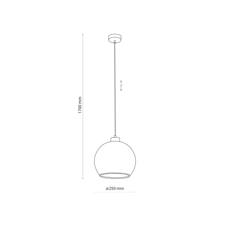 Lampa Wisząca TK Lighting Devi Transparent 250 x1 - obrazek 8