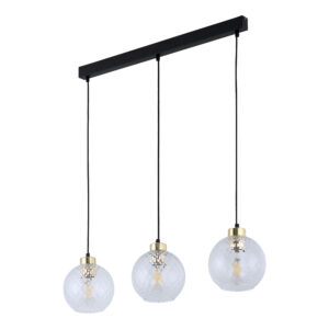Lampa Wisząca TK Lighting Devon Listwa Transparent x3