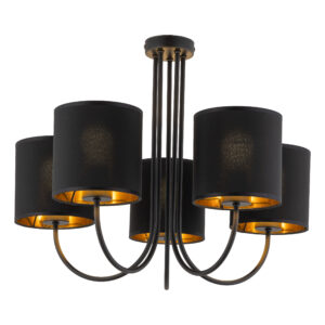 Lampa Sufitowa TK Lighting Torens Black x5