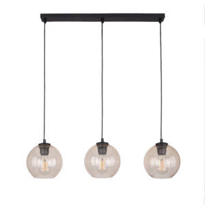 Lampa Wisząca TK Lighting Cubus Bursztyn Listwa x3