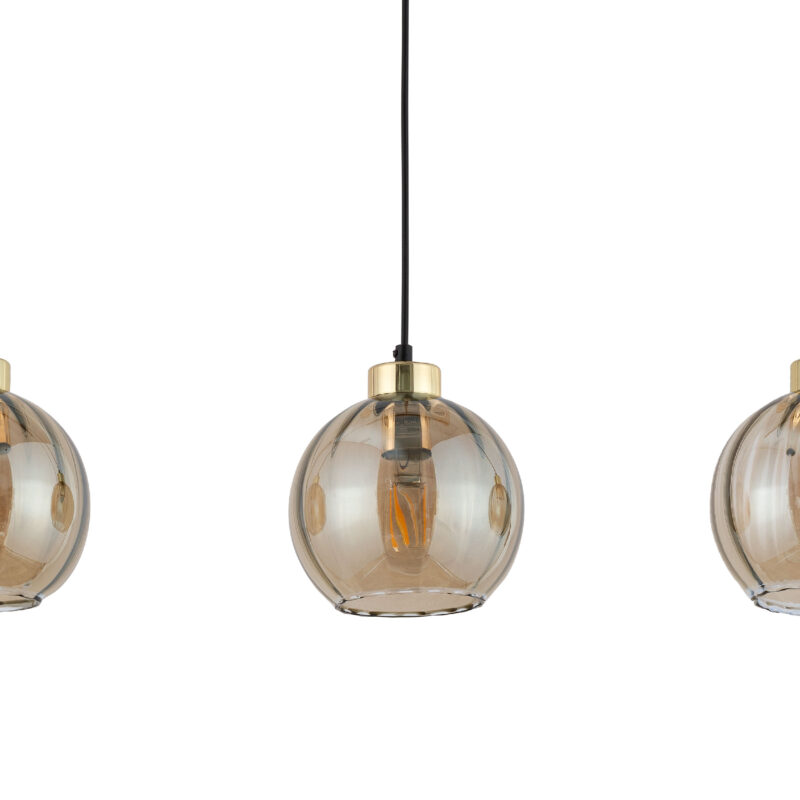 Lampa Wisząca TK Lighting Devi Amber Listwa x3 - obrazek 6