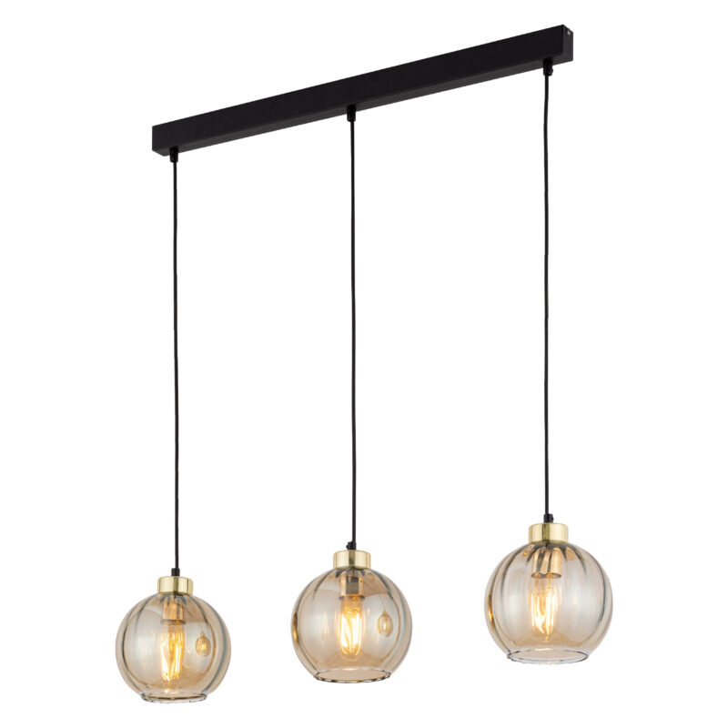 Lampa Wisząca TK Lighting Devi Amber Listwa x3 - obrazek 13