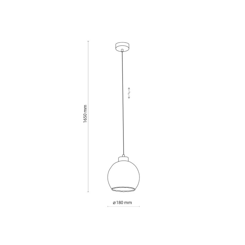 Lampa Wisząca TK Lighting Devi Transparent 180 x1 - obrazek 8