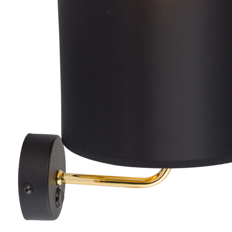 Kinkiet TK Lighting Vega Black/gold x1 - obrazek 4